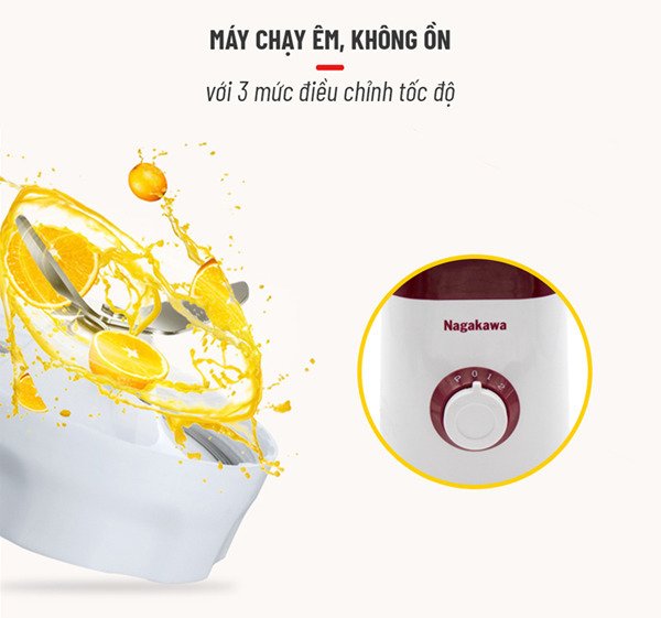máy xay sinh tố 3 cối nagakawa nag0816 (450w)