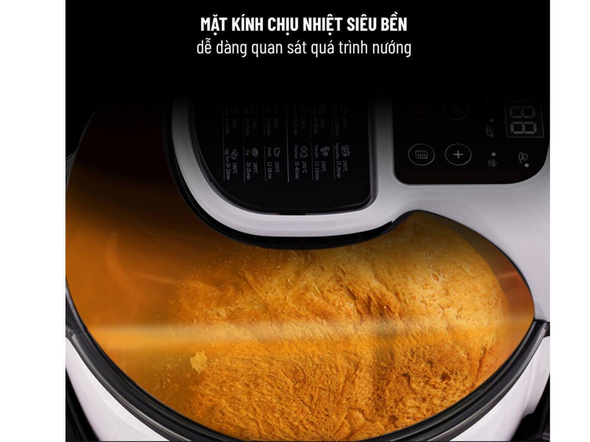 nồi chiên không dầu 6 lít xoay 360 độ nagakawa nag3301