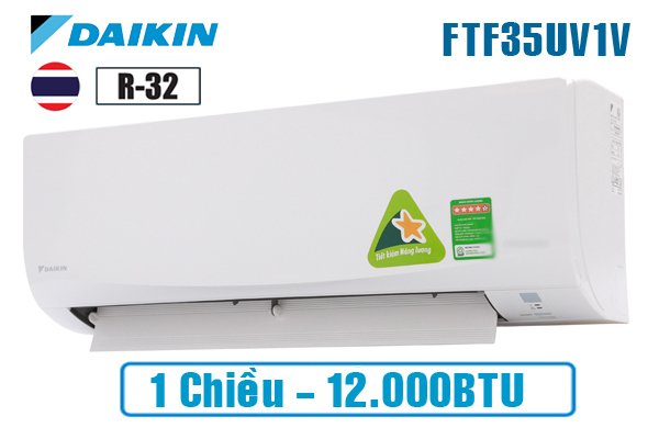điều hòa daikin 1 chiều 12.000btu ftf35uv1v