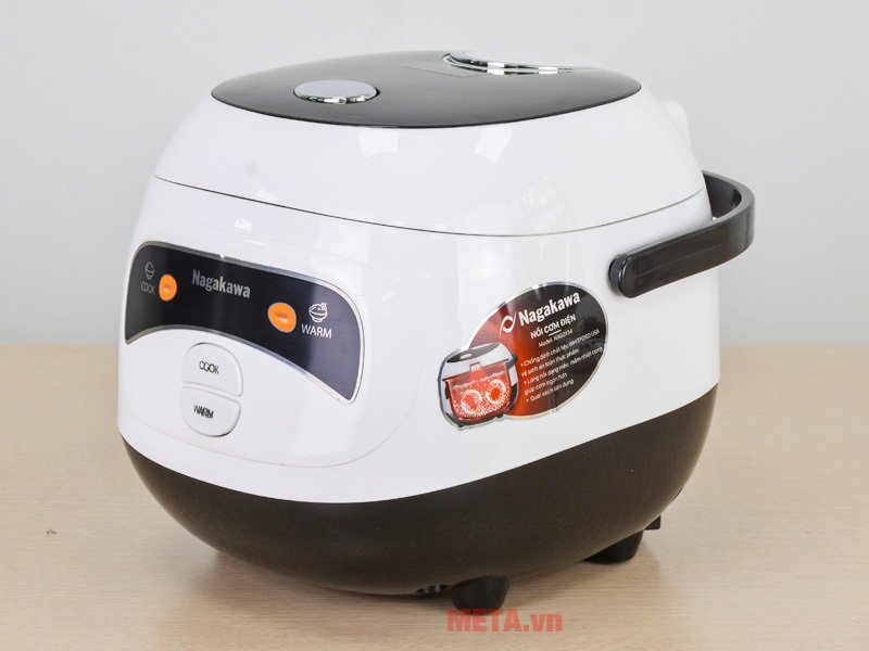 nồi cơm điện mini nagakawa nag0134 (400w - 1 lít) - 2 chế độ nấu