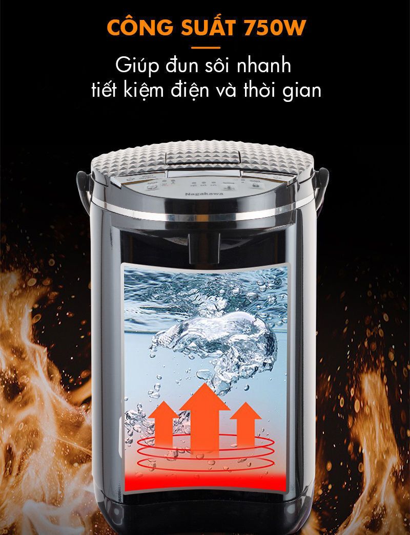 bình thủy điện nagakawa nag0404 (4 lít)