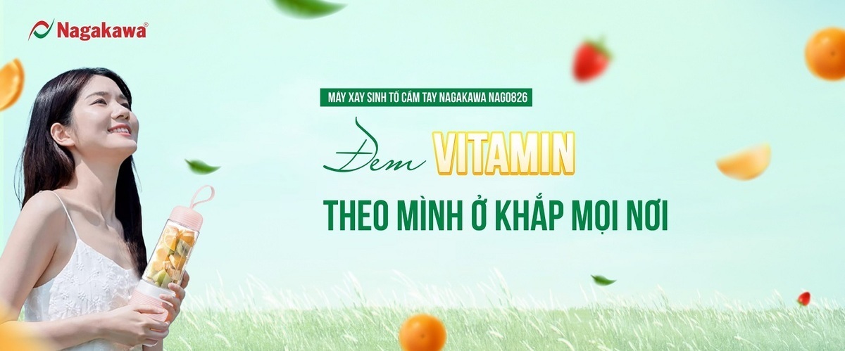 máy xay sinh tố cầm tay nagakawa nag0826