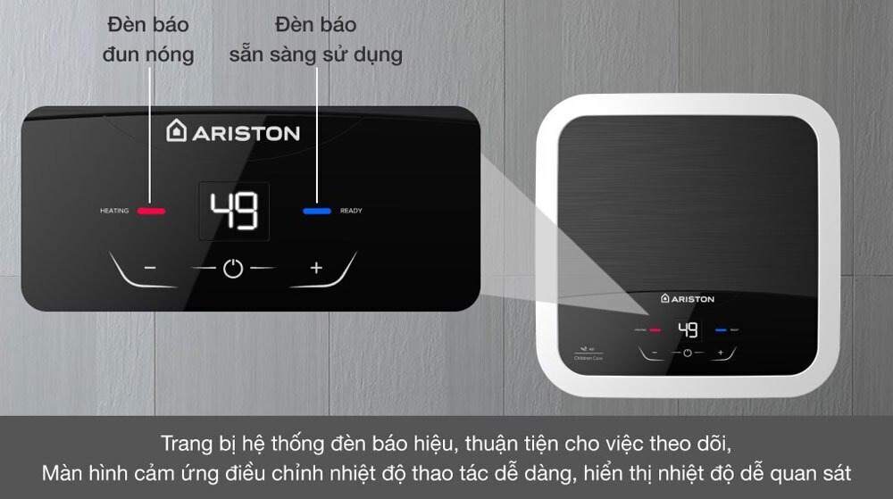 máy nước nóng gián tiếp ariston an2 15 lux-d