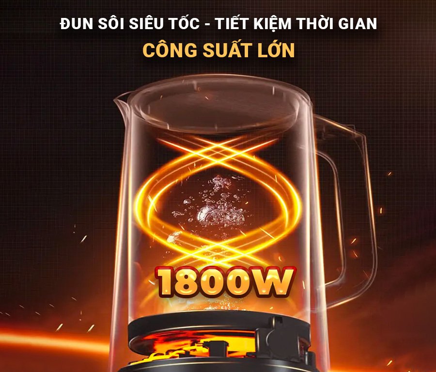 ấm siêu tốc 2 lớp inox 304 nagakawa nag0319 (1.8 lít - 1800w)