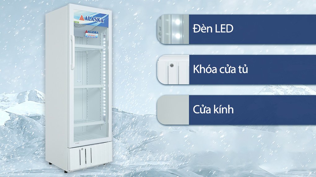 tủ mát alaska 270 lít lc 455h
