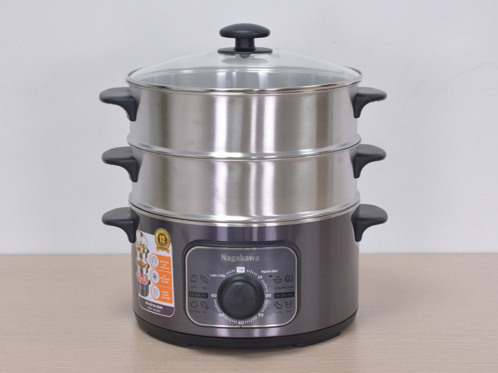nồi hấp điện inox đa năng nagakawa nag3310