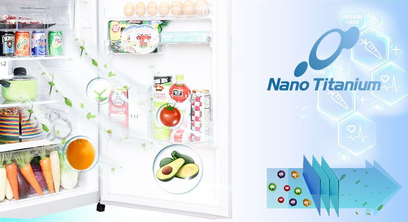 tủ lạnh hitachi r-h200pgv7(bbk) 2 cánh inverter 203 lít