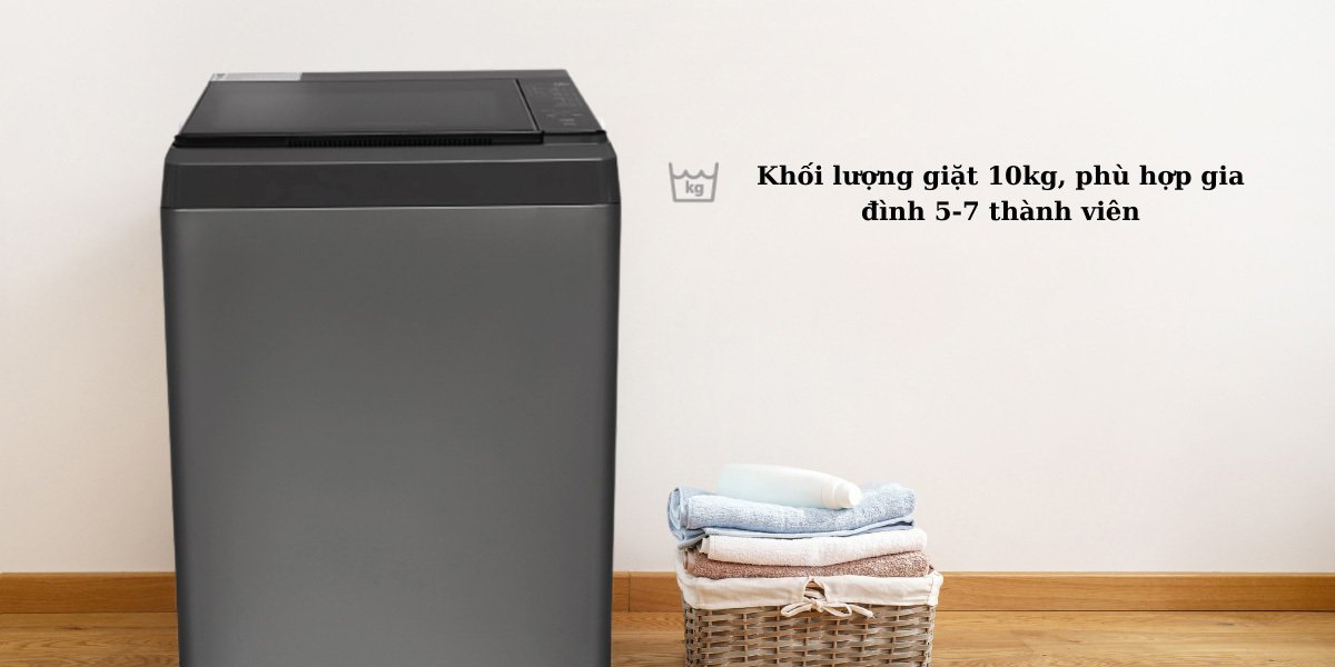 máy giặt aqua 10 kg aqw-s100ht.s