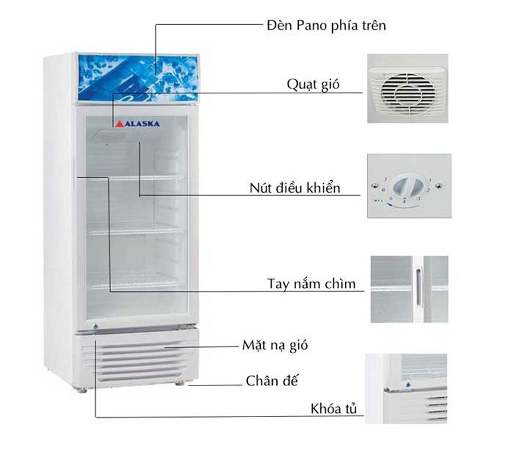tủ mát alaska lc-233h - hàng chính hãng