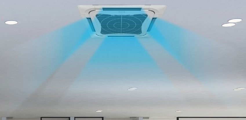 máy lạnh âm trần daikin- 8 hướng thổi – không inverter- 5.0hp- fcc125av1v