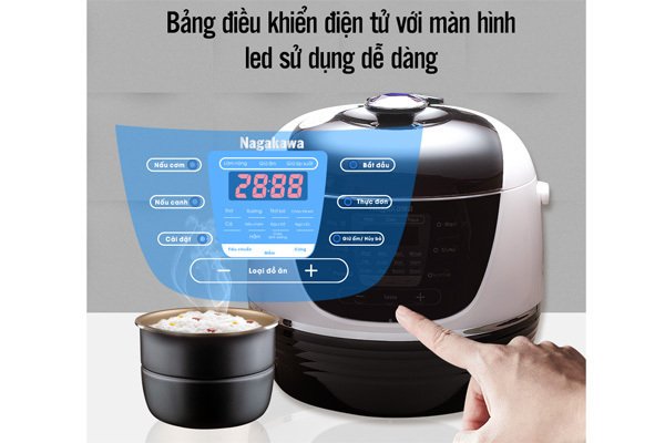 nồi áp suất điện nagakawa nag0206 6 lít