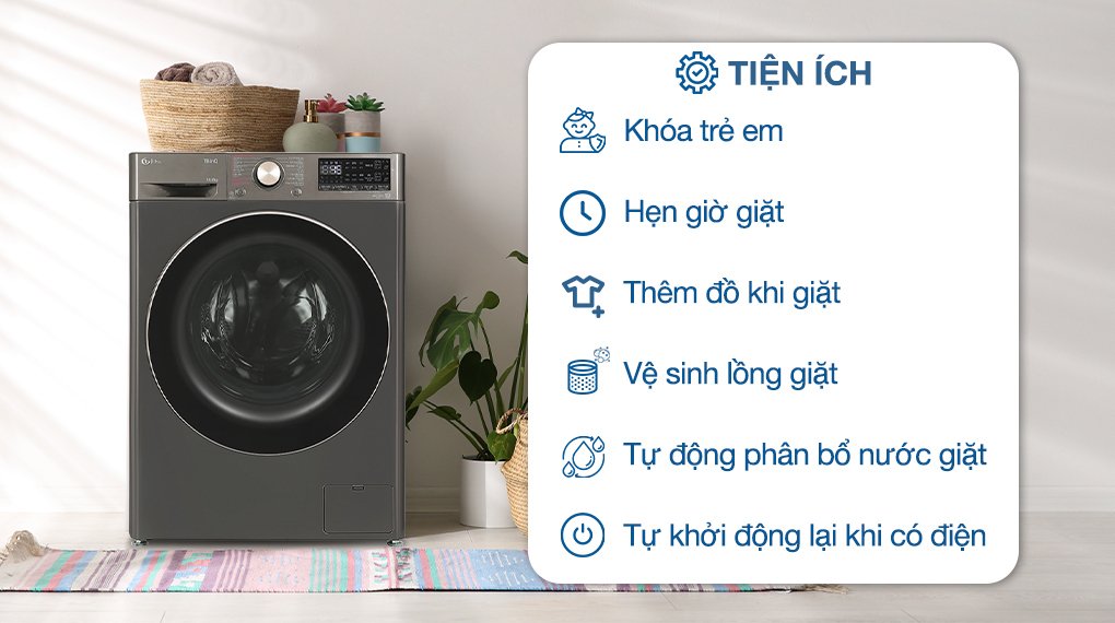 máy giặt sấy lg ai dd inverter giặt 14 kg - sấy 8 kg fv1414h3ba