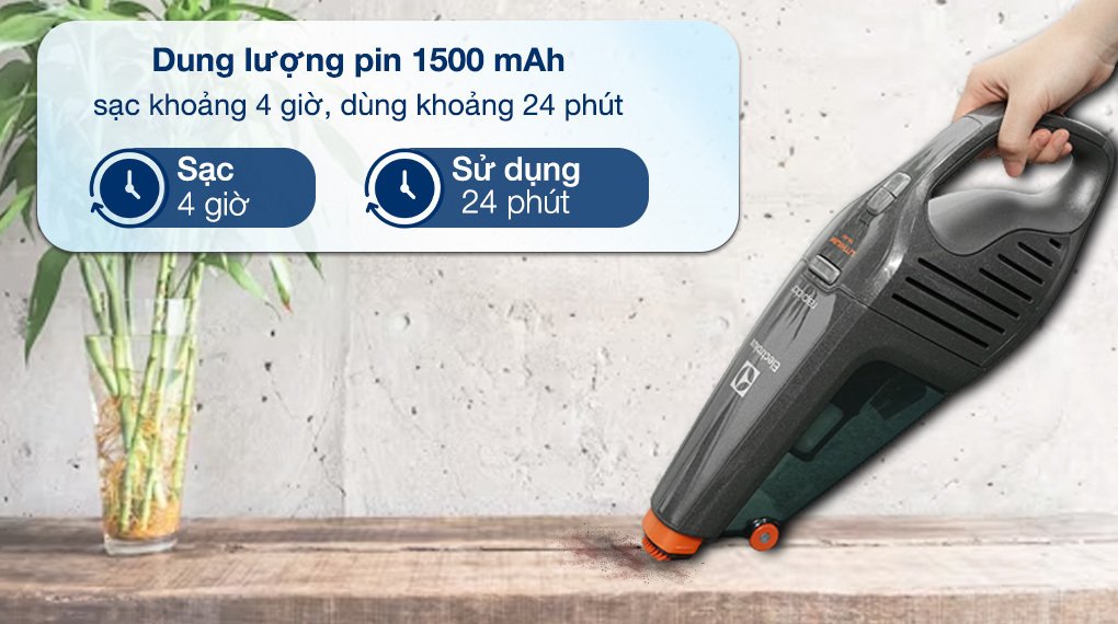 máy hút bụi không dây electrolux zb6214igm