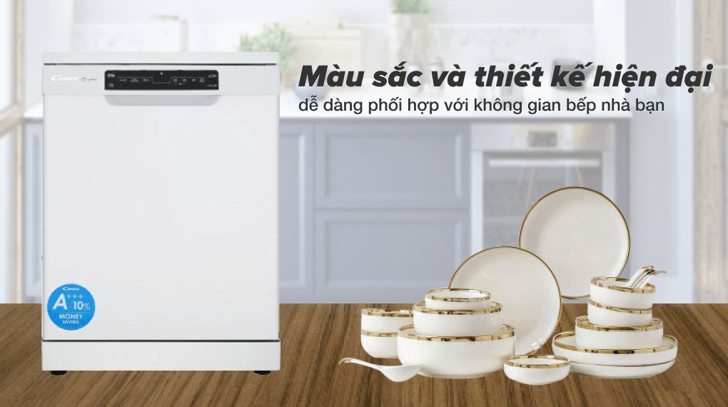 máy rửa chén độc lập candy cdpn 4d620pw/e