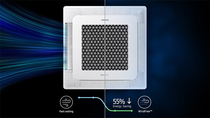 máy lạnh âm trần samsung inverter 4.5 hp (4.5 ngựa) ac120tn4dkc-ea - 3 pha