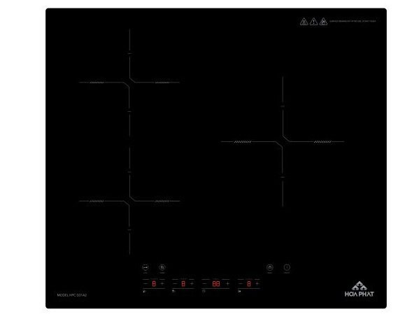bếp từ ba vùng nấu hòa phát hpc d31a2