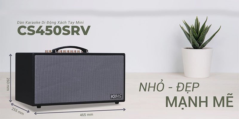 loa karaoke xách tay acnos cs450srv - hàng chính hãng