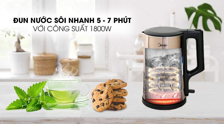 bình đun siêu tốc midea mk-317dw