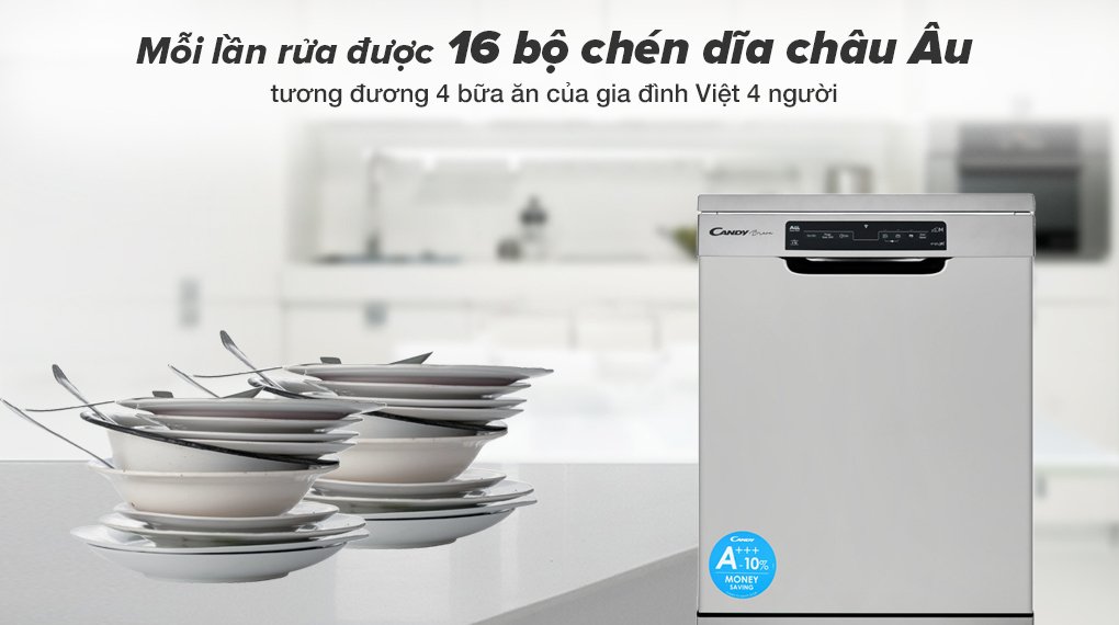 máy rửa chén độc lập candy cdpn 4d620px/e