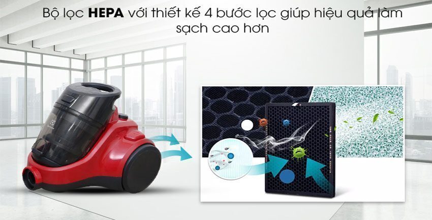 máy hút bụi electrolux ec41-6cr - hàng chính hãng