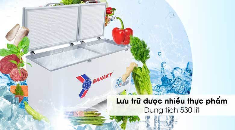 tủ đông inverter sanaky vh-6699hy3, 1 ngăn đông 660 lít