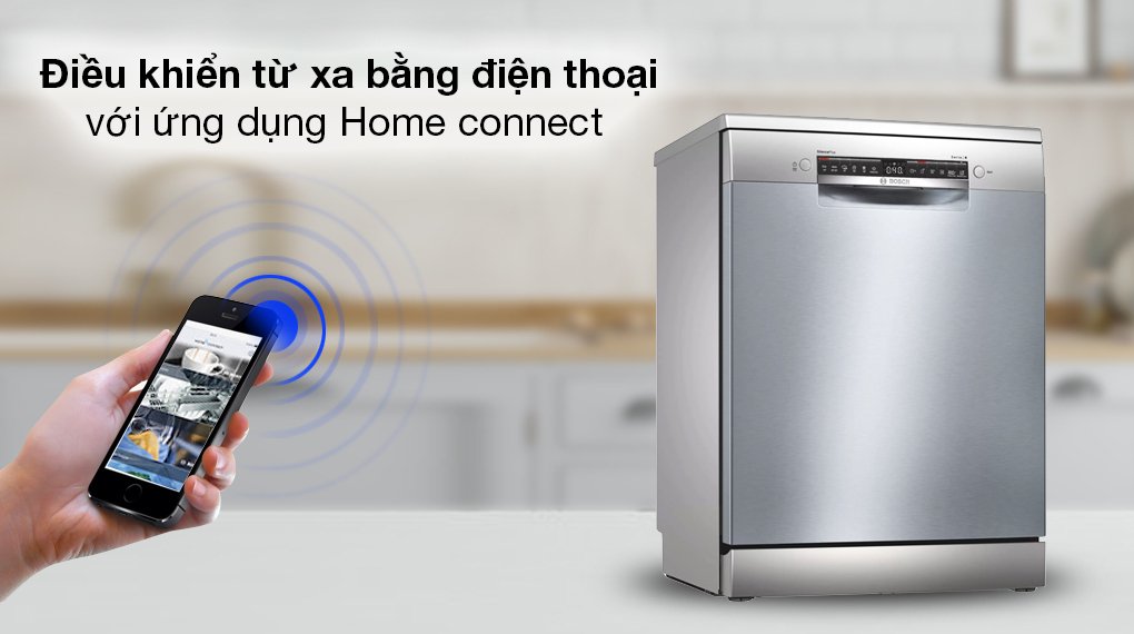 máy rửa chén bát độc lập bosch sms4hci48e