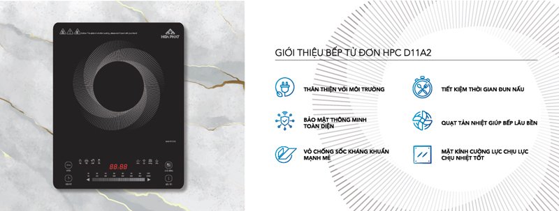 bếp điện từ đơn hòa phát hpc d11a2