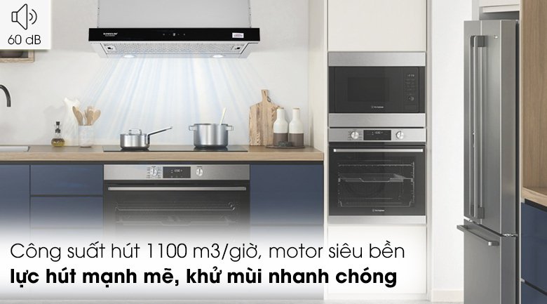 máy hút mùi âm tủ sunhouse shb6288mt
