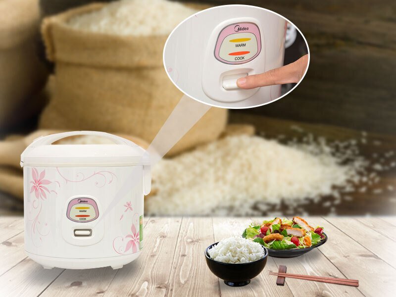 nồi cơm nắp gài midea 1.8 lít mr-cm18sq