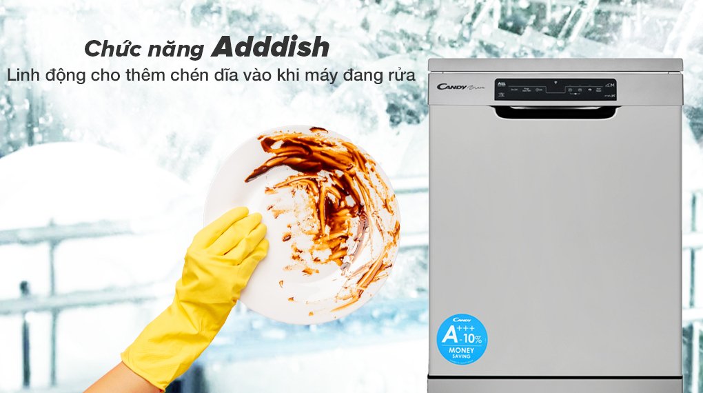 máy rửa chén độc lập candy cdpn 4d620px/e