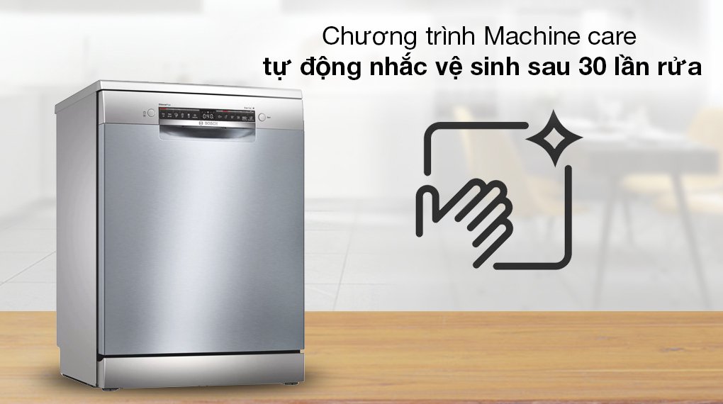 máy rửa chén bát độc lập bosch sms4hci48e