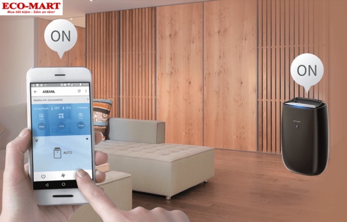 máy lọc không khí sharp fp-j50v-h 38w