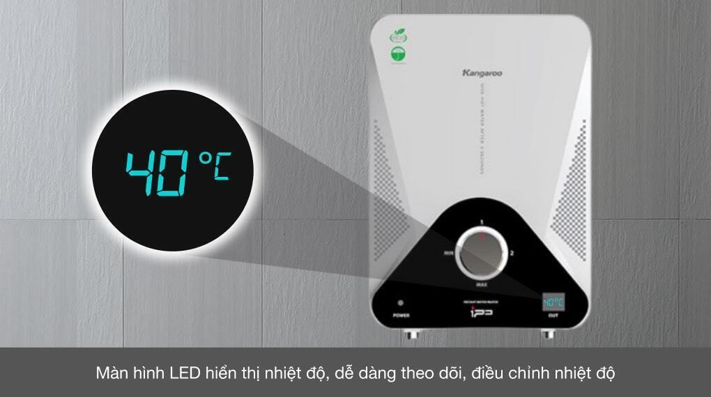 máy nước nóng trực tiếp kangaroo 4000w kg589g