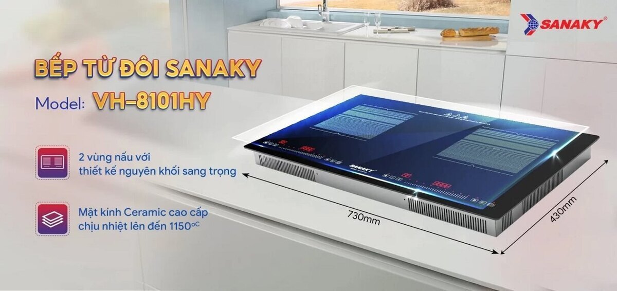 bếp từ đôi sanaky vh-8101hy