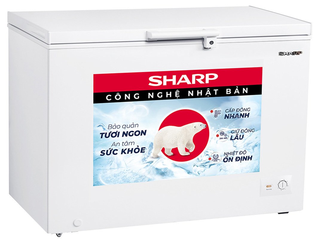 tủ đông sharp 380 lít fj-c380v-wh