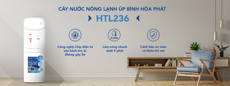 cây nước nóng lạnh úp bình hòa phát htl236