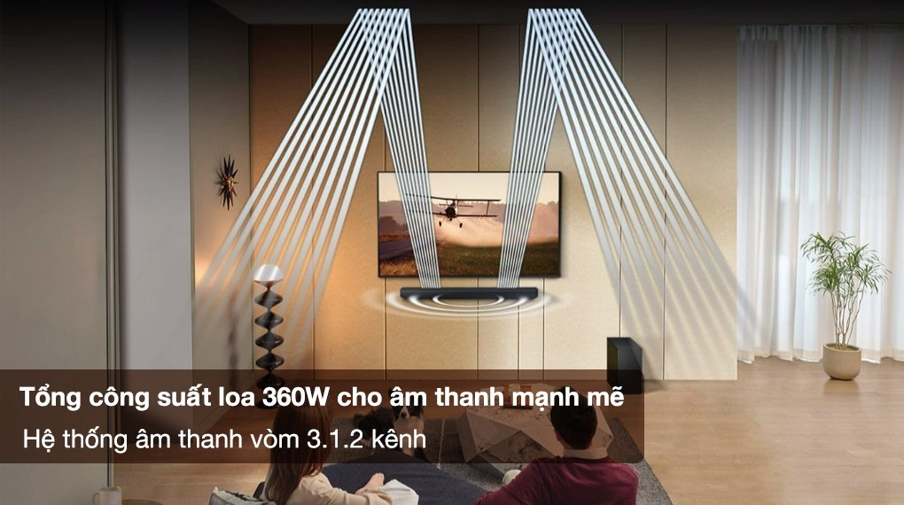 bộ loa thanh samsung hw-q600c/xv 360w