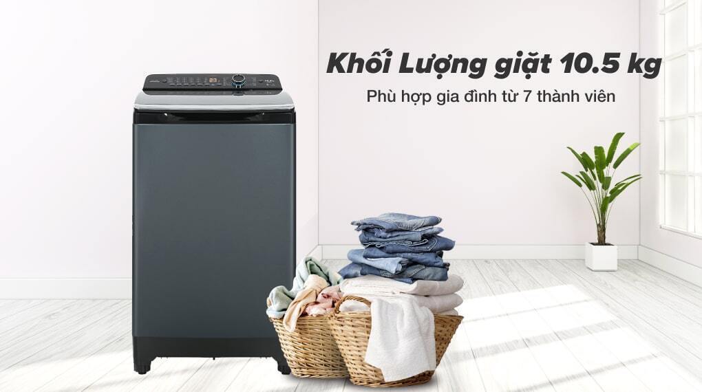 máy giặt aqua aqw-fr110jt.bk inverter 11 kg