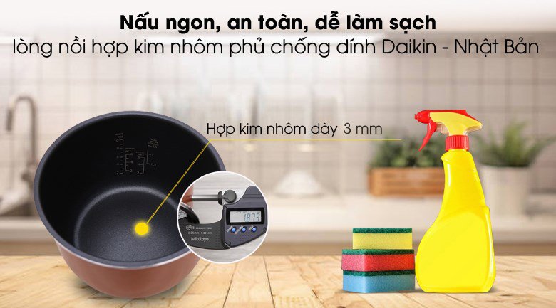 nồi cơm điện tử midea 1.8 lít mb-fs5020