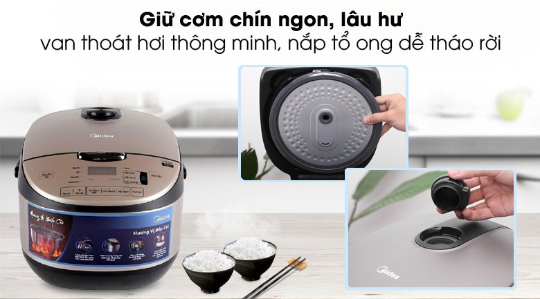 nồi cơm điện tử midea 1.8 lít mb-fs5020