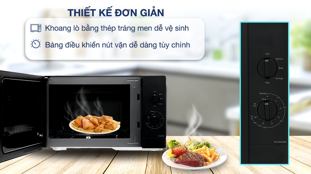 lò vi sóng panasonic nn-sm33nbyue 25 lít