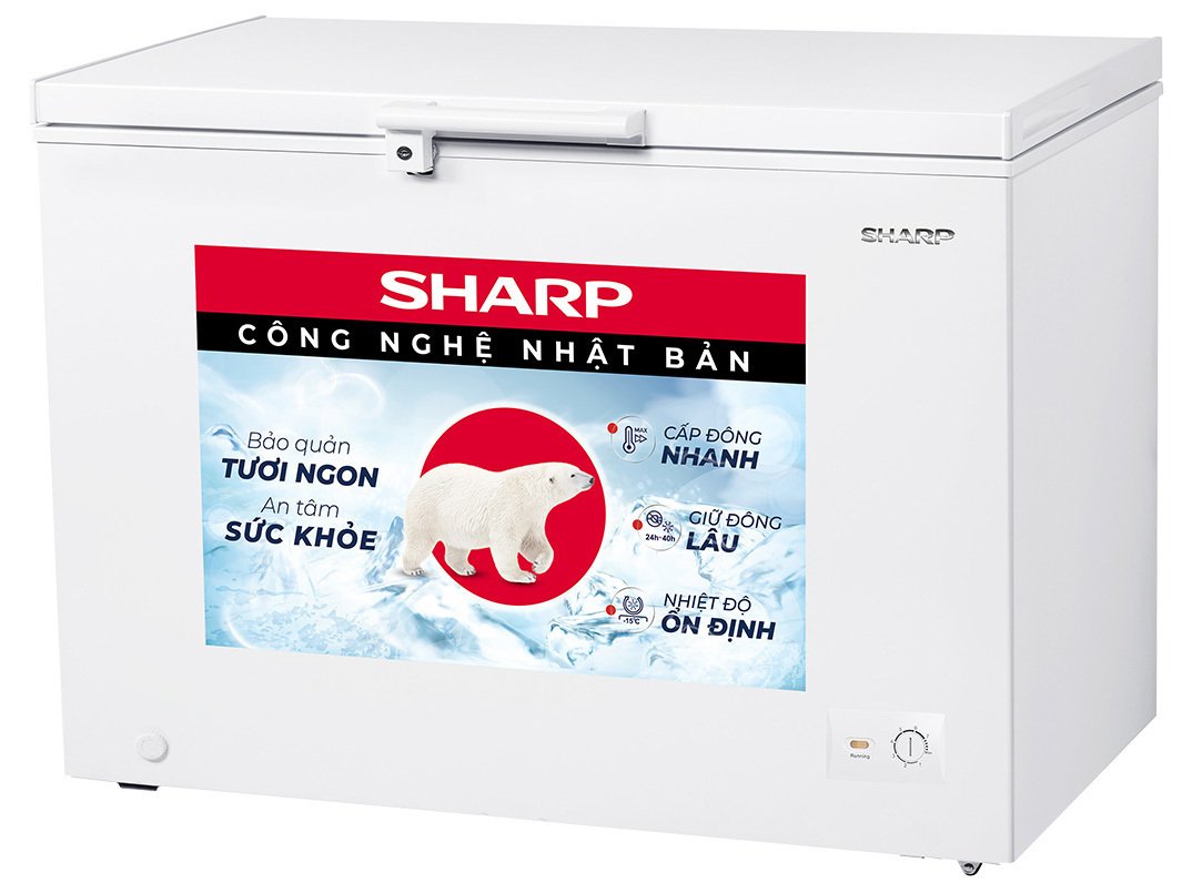 tủ đông sharp 380 lít fj-c380v-wh