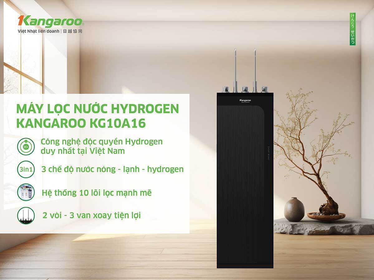 máy lọc nước ro nóng lạnh kangaroo kg10a16