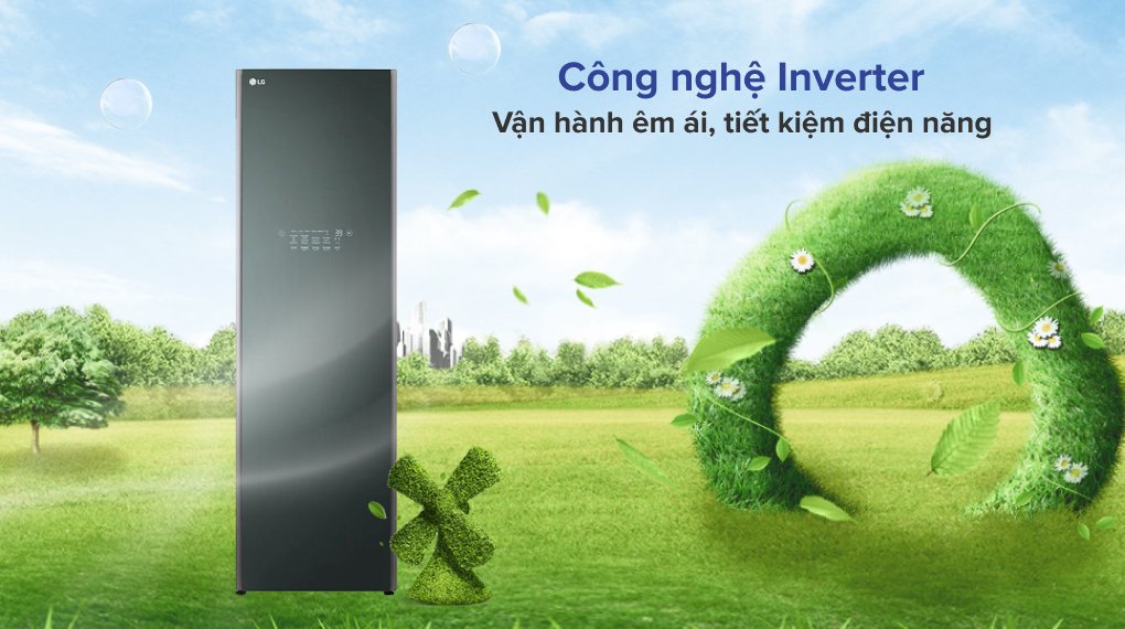 tủ chăm sóc quần áo thông minh lg styler inverter 5 móc s5goc