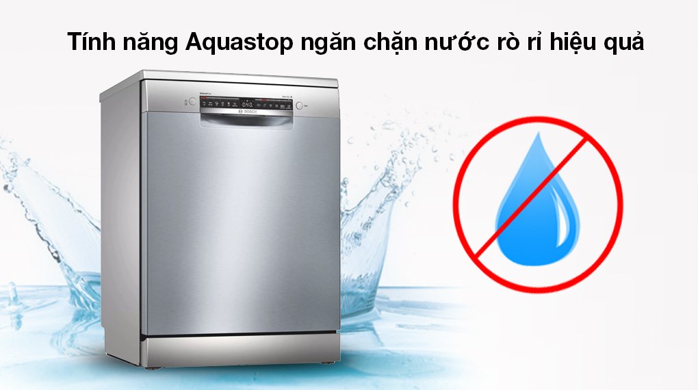 máy rửa chén bát độc lập bosch sms4hci48e