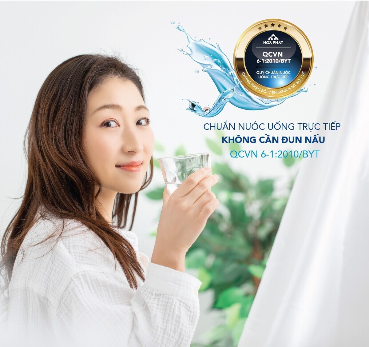 máy lọc nước ro nóng lạnh hòa phát 10 lõi hwbs2a1021