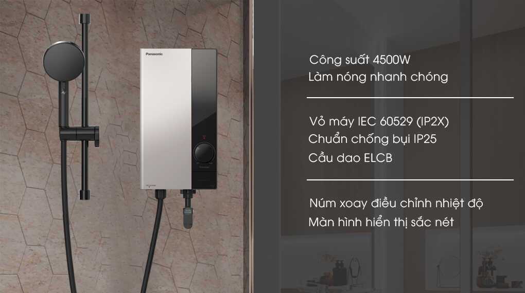 máy nước nóng panasonic 4,5 kw dh-4us1vs ( không bơm )