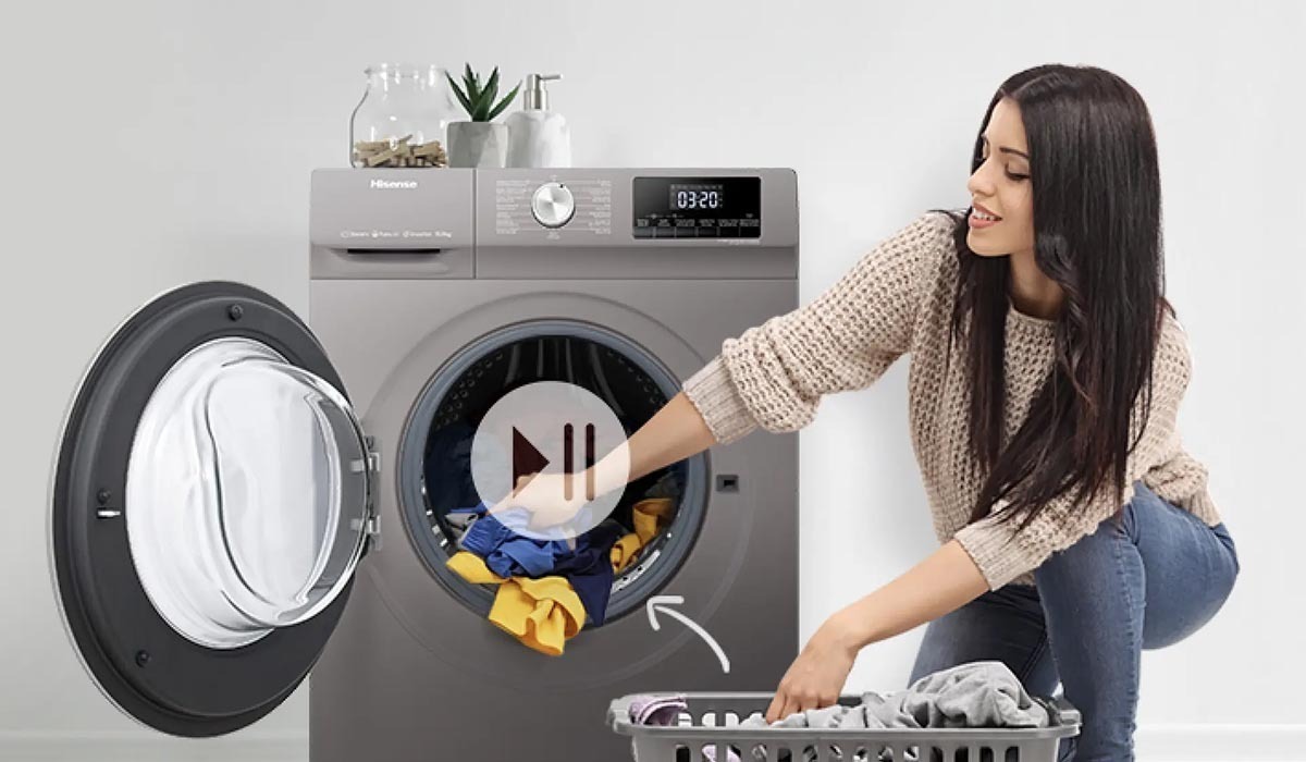 máy giặt hisense wfqy9514evjmt cửa trước 9.5 kg