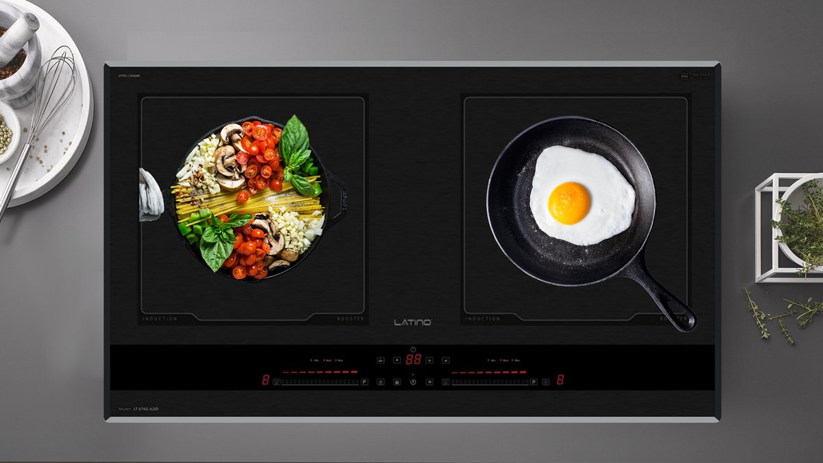 bếp điện từ đôi latino lt 676g-62id
