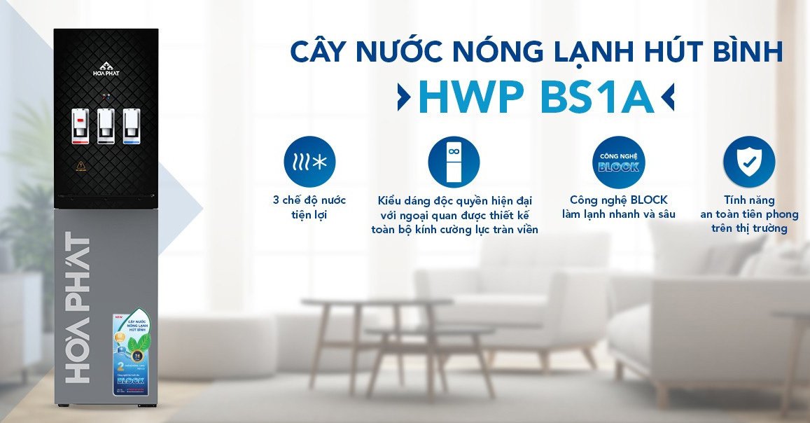 cây nước nóng lạnh hút bình hòa phát hwp bs1a